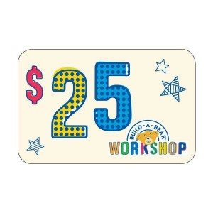 Build-A-Bear $25 In-Store Use Gift Card Birthday Gifts | JQWID7369