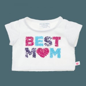 Build-A-Bear Best Mum Sequin Tee Tees | XDHMU1057