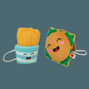 Build-A-Bear Cheeseburger and Fries Wristie Duo Valentines Day | NFZVP6517