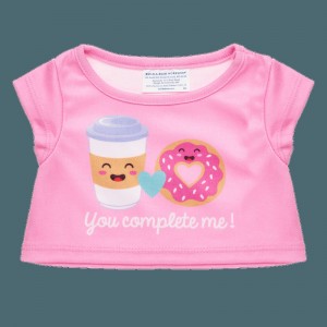 Build-A-Bear Coffee & Donut T-Shirt Valentines Day | HCKUF3107