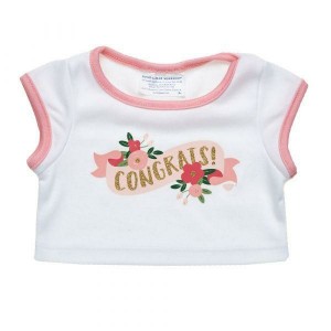 Build-A-Bear Floral Congrats Tee Congratulations Gifts | FVPCU3567