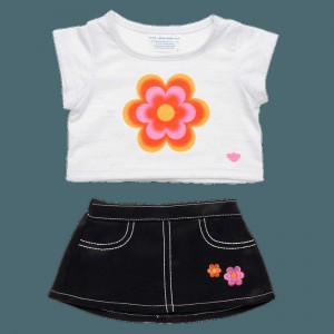 Build-A-Bear Jade Purple Brown Skirt Set Outfits | MZJWD4083