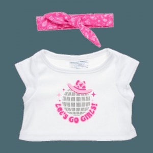 Build-A-Bear Let's Go Girls Tee and Bandana Set Outfits | VQXTJ0382