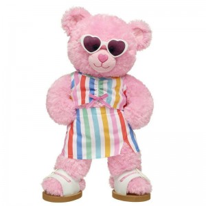 Build-A-Bear Pink Cuddles Teddy Bear Summer Outfit Gift Set Summer Fun | MXAGH4610