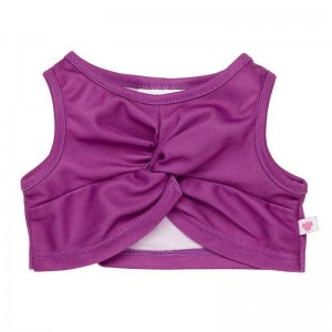 Build-A-Bear Purple Twist Tank Tees | CWZDI3892