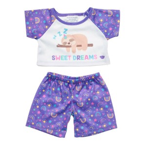 Build-A-Bear Rainbow Sloth Pyjama Set Pyjama's & Underwear | YOQTE9764