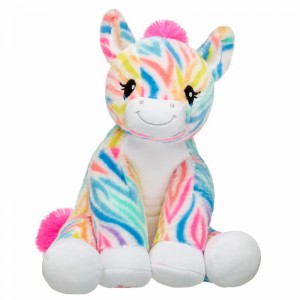 Build-A-Bear Rainbow Stripes Zebra Stuffed Animal Rainbow Friends | APMIU4925