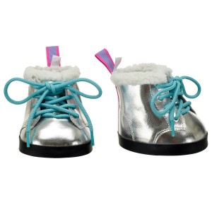 Build-A-Bear Silver Combat Boot Honey Girls | NQSKL5341