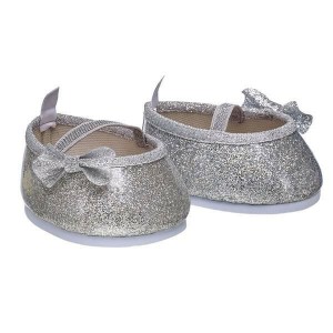 Build-A-Bear Silver Sparkle Bow Flats Wedding Gifts | IFNUY2548