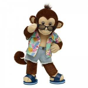 Build-A-Bear Smiley Monkey Soft Toy Tropical Summer Gift Set Summer Fun | JKSIR5370