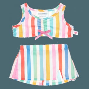 Build-A-Bear Striped Skirt Set Outfits | YVSUA5431