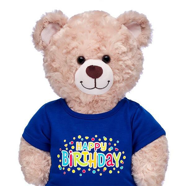 Build-A-Bear Blue Happy Birthday T-Shirt Birthday Gifts | ITPBY2789