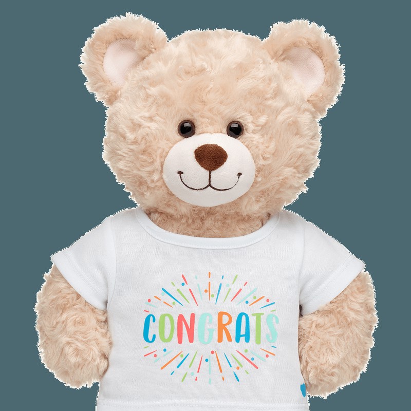 Build-A-Bear Colourful Congrats T-Shirt Tees | SVNAP8937