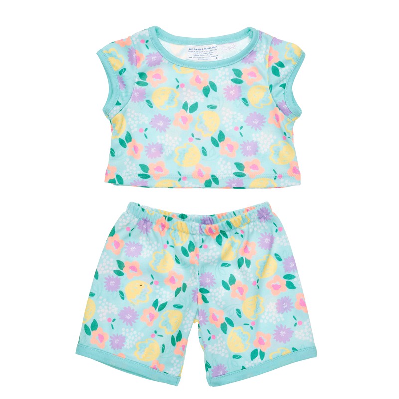 Build-A-Bear Floral 2 Piece Pyjama Set Outfits | ENKVL1278