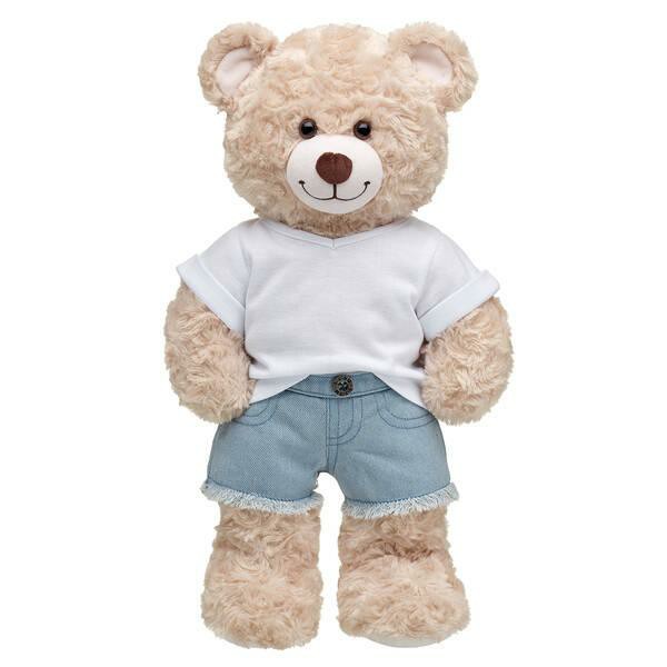 Build-A-Bear Frayed Denim Shorts Bottoms | HKNZB7043