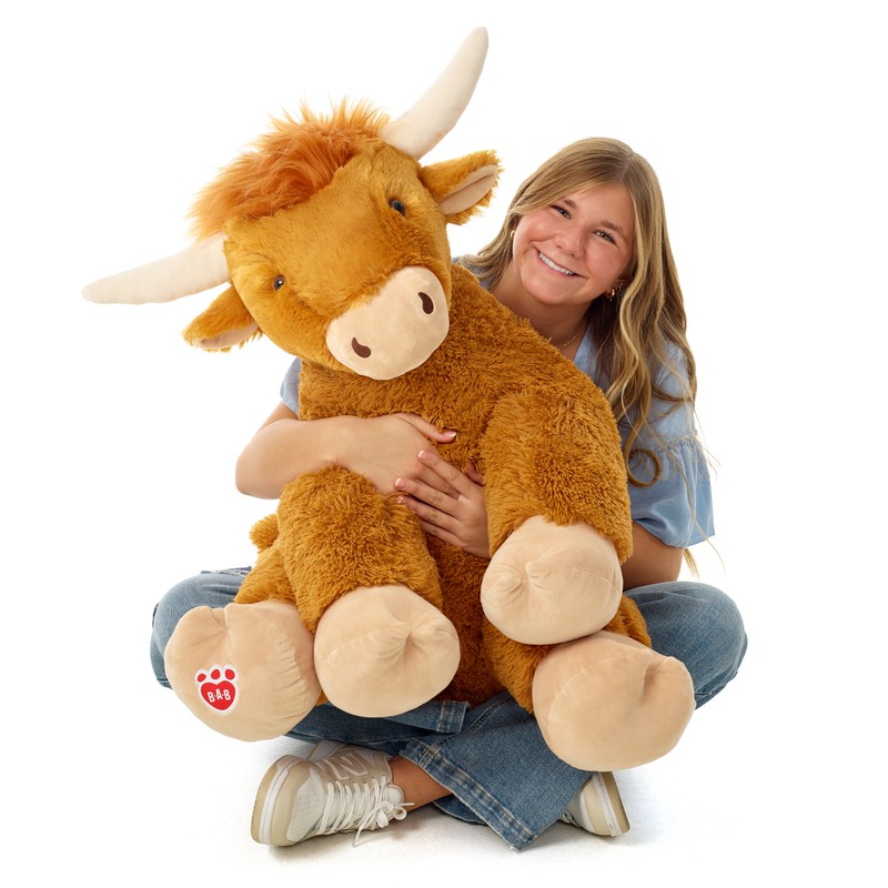 Build-A-Bear Giant Shaggy Highland Cow Stuffed Animal Cows | IRGYJ8723