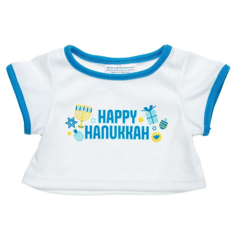 Build-A-Bear Happy Hanukkah T-Shirt Tees | DJPWY4798