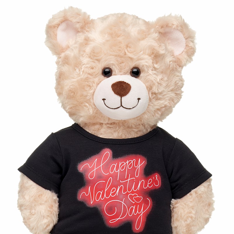 Build-A-Bear Happy Valentines Day Neon Shirt Tees | WQRBG8950