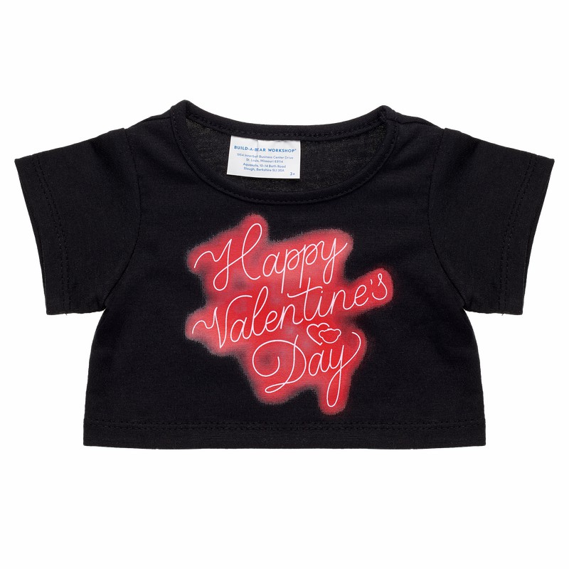 Build-A-Bear Happy Valentines Day Neon Shirt Tees | WQRBG8950