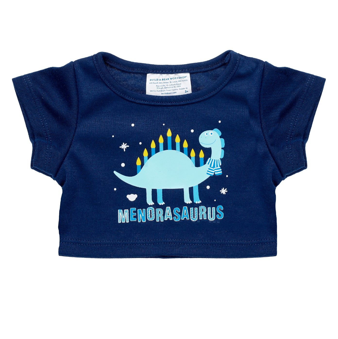 Build-A-Bear Menorasaurus Tee Birthday Gifts | XQNGH3781