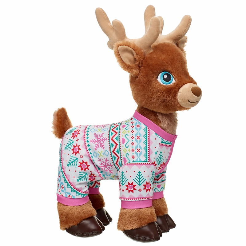 Build-A-Bear Merry Missions Pink Reindeer Sleeper Pyjama's & Underwear | NTCEO6874