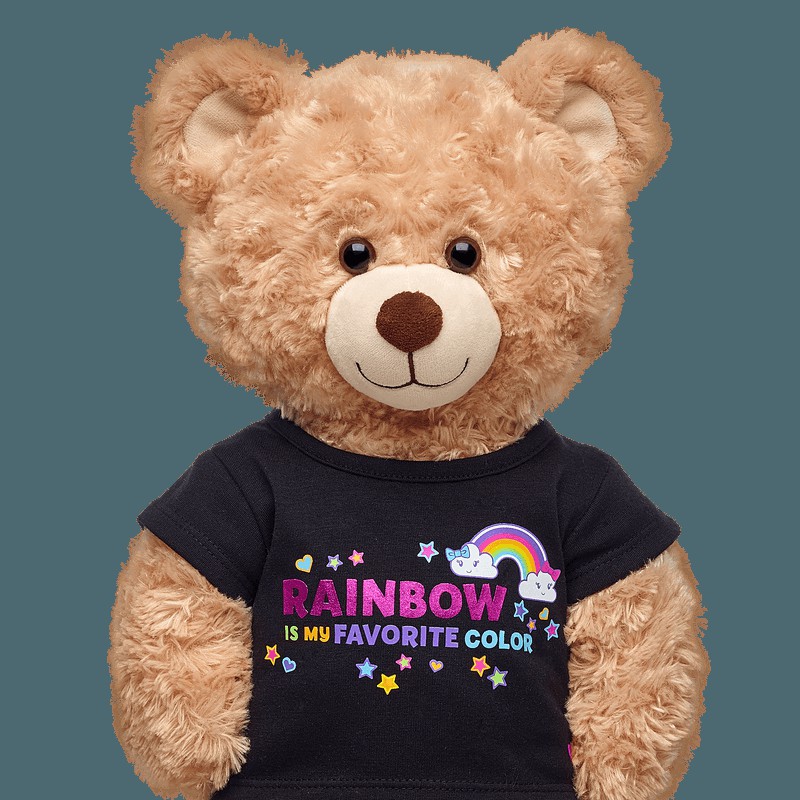 Build-A-Bear Rainbow Is My Favourite Colour T-Shirt Tees | EBQTX0451