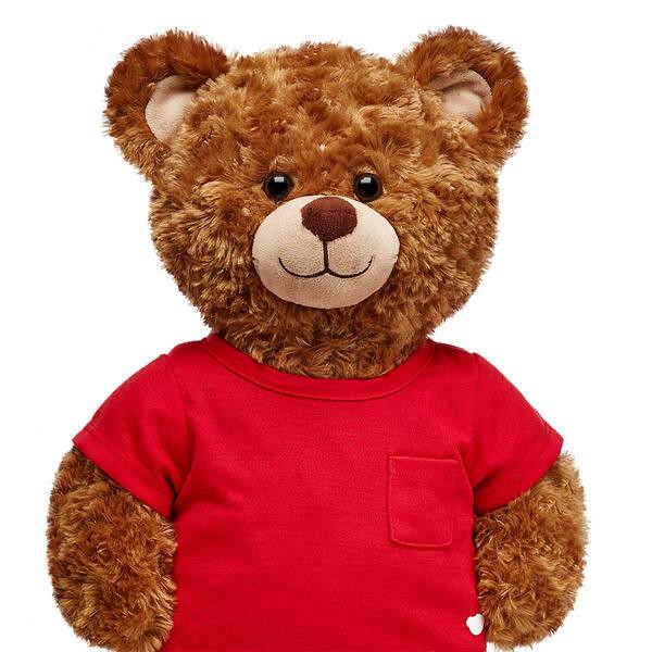 Build-A-Bear Red Pocket T-Shirt Tees | PTEWA0938