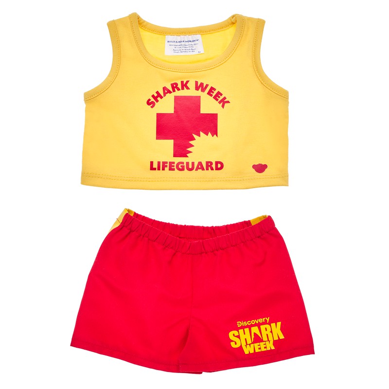 Build-A-Bear Shark Week Lifeguard Set Outfits | GHCTK7189