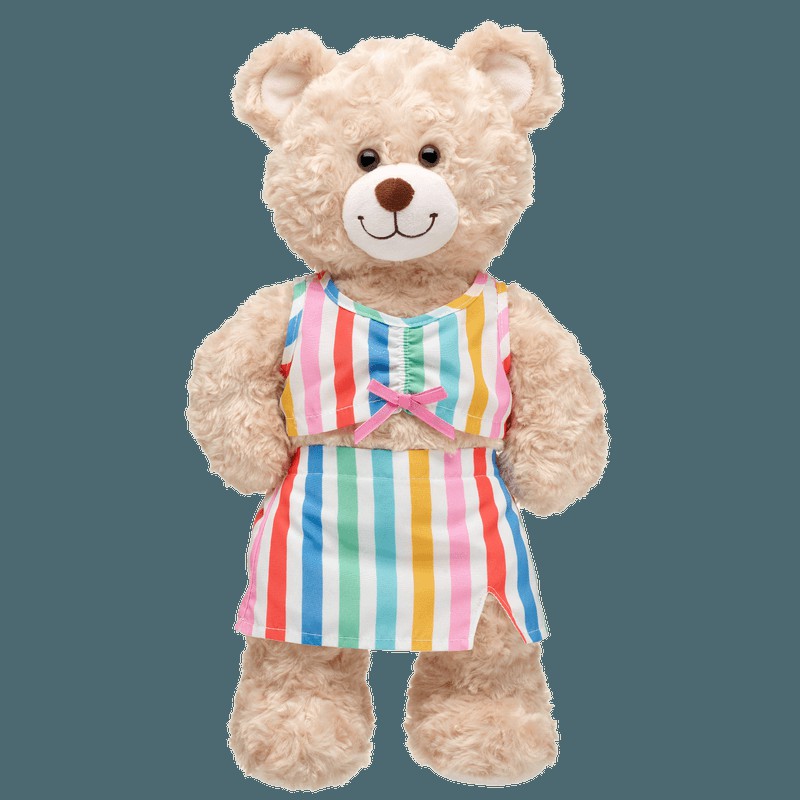 Build-A-Bear Striped Skirt Set Summer Fun | SGPIR5342